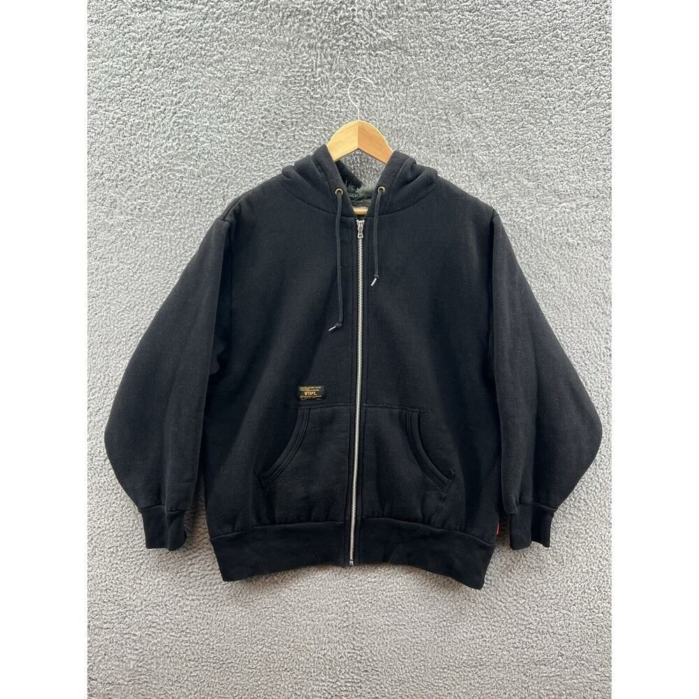 Wtaps Wooky Black Full Zip Sweatshirt Hoodie Gents Size Small From Japan #2757